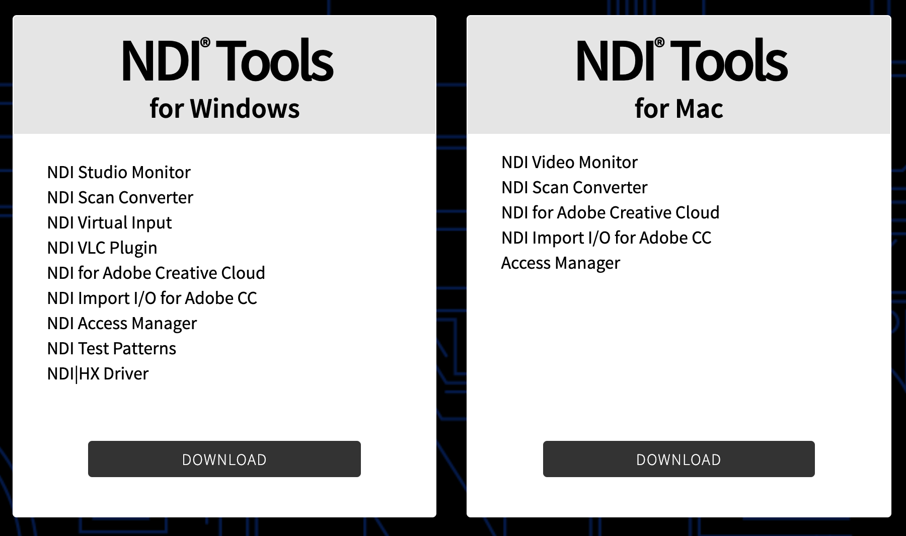ndi tools scan converter